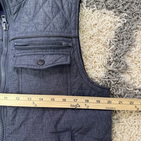 Womens‎ Saks Fifth Avenue Vest Insulated Puffer Jacket Gray Med - Picture 6 of 6